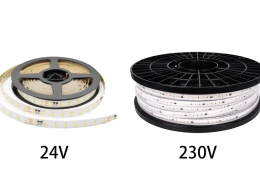 Tiras de LED de bajo voltaje frente a tiras de LED de alto voltaje