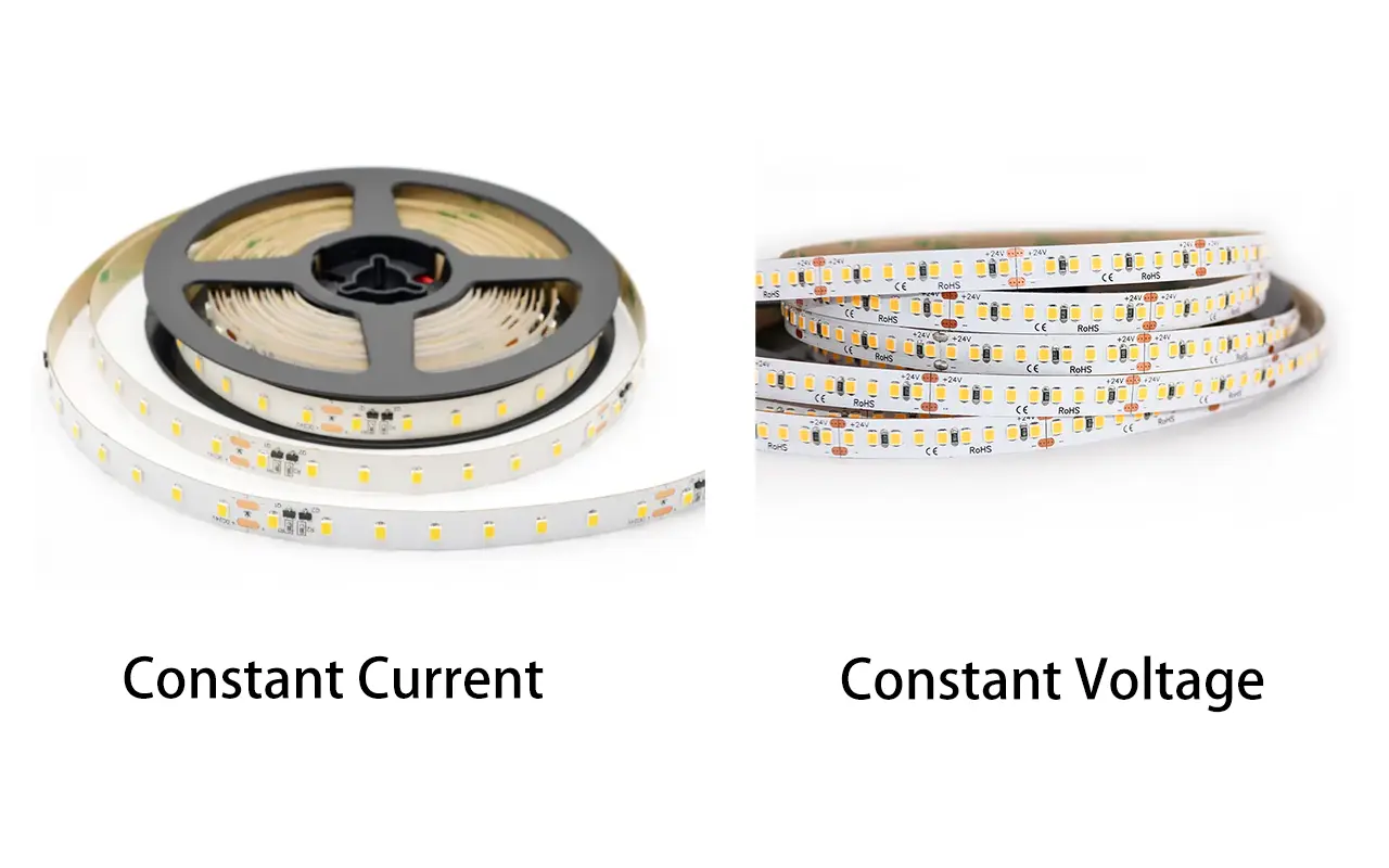 Tiras de LED de corriente constante frente a tiras de LED de tensión constante