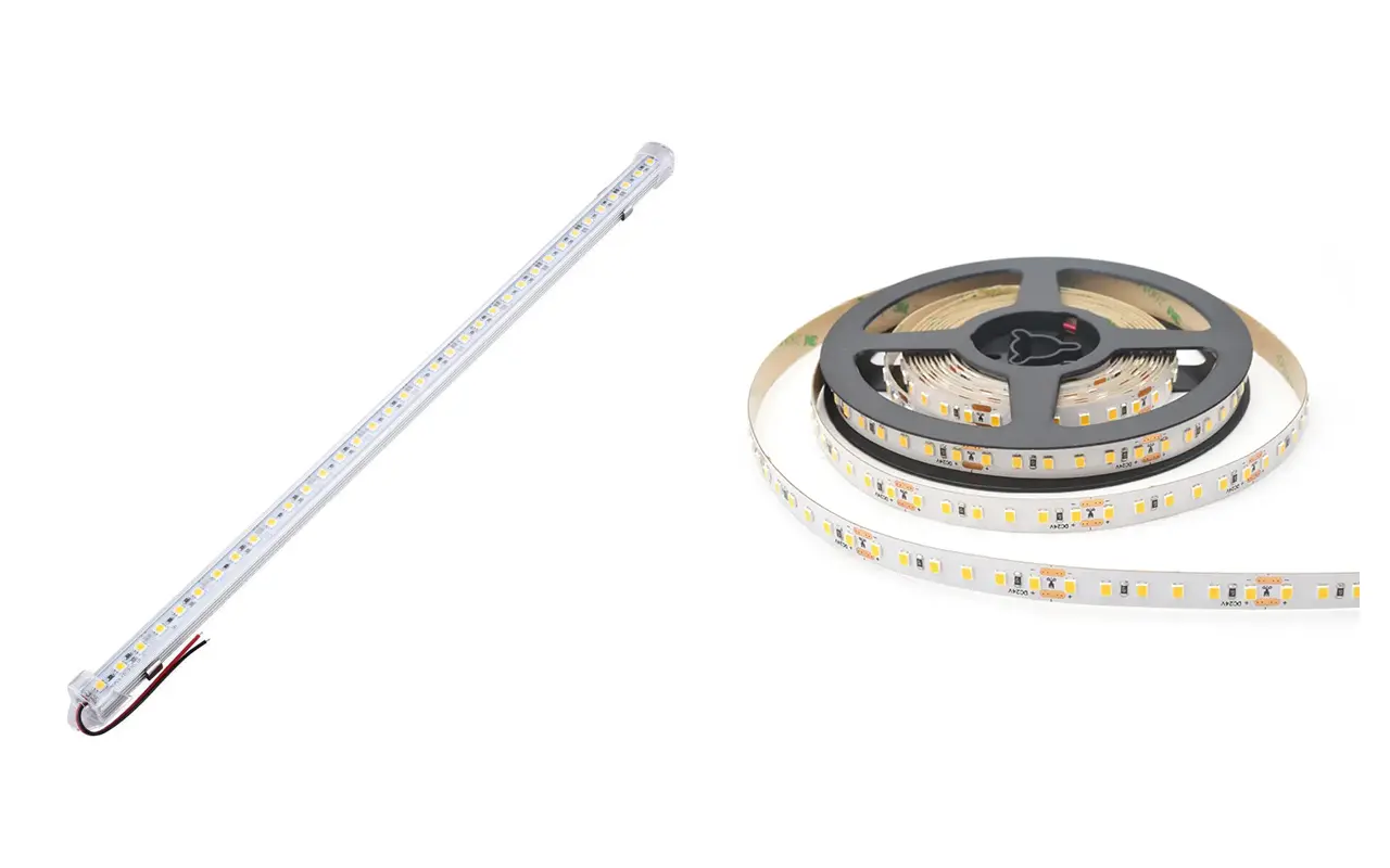 Fleksible og stive LED-lysstrips