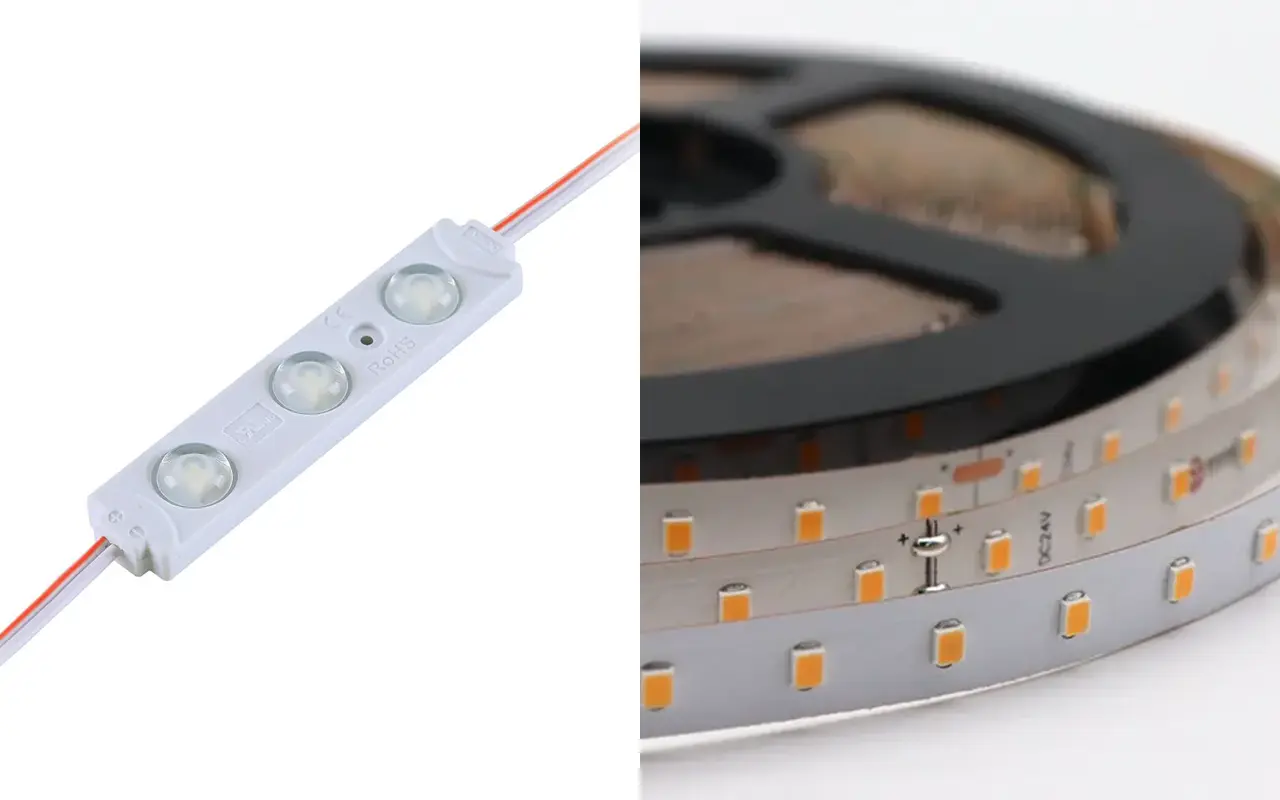 LED-modul vs. LED-strimmel