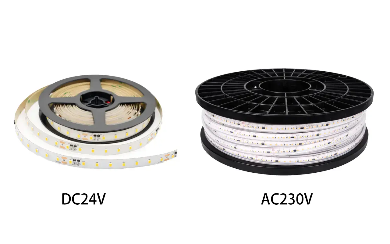 Tiras de LED de corriente alterna o continua