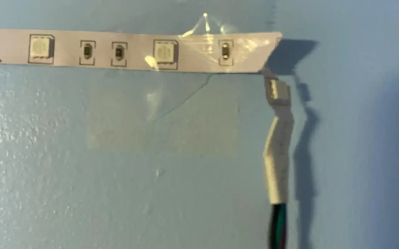 LED strip damaged