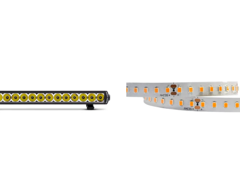 Barra de luz vs. Fita LED