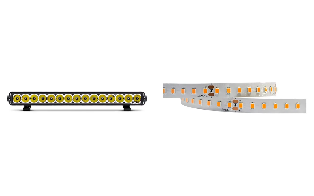 Lichtbalk vs. LED Strip