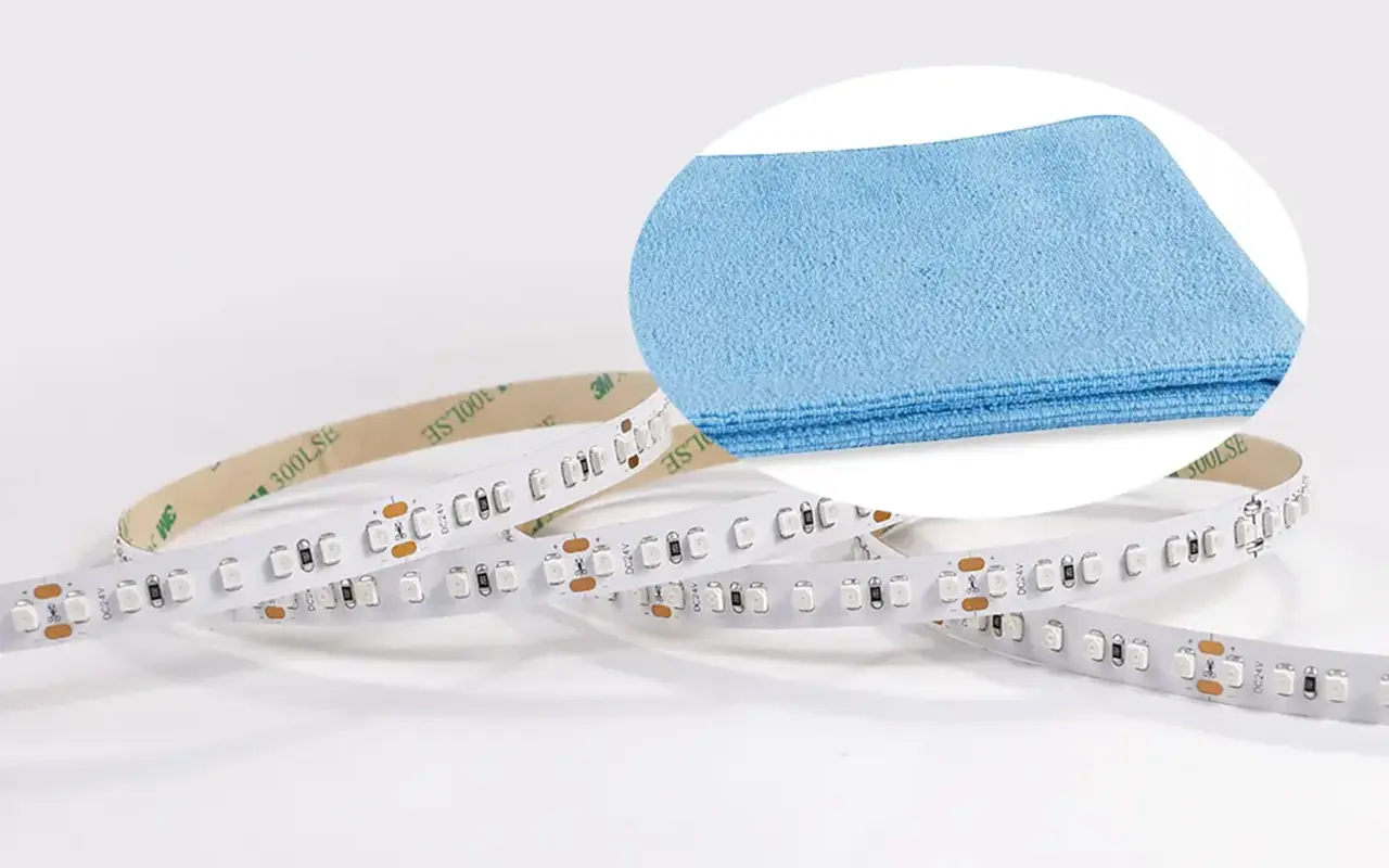 Como limpar as luzes de faixa LED Como limpar as luzes de faixa LED