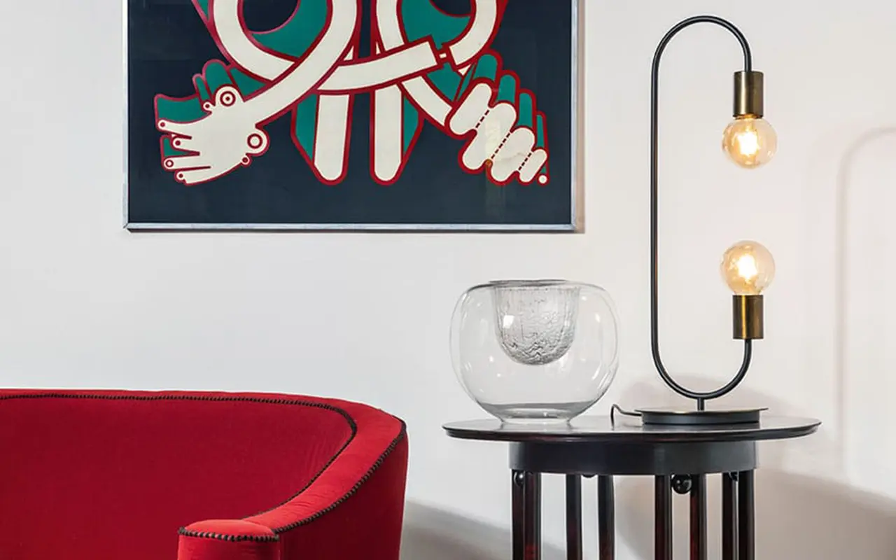 Abstract End Table Lamps