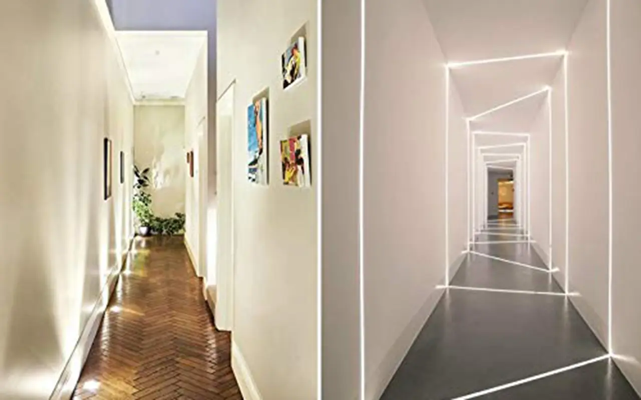 10. LED Floor Strips for a Futuristic Look
