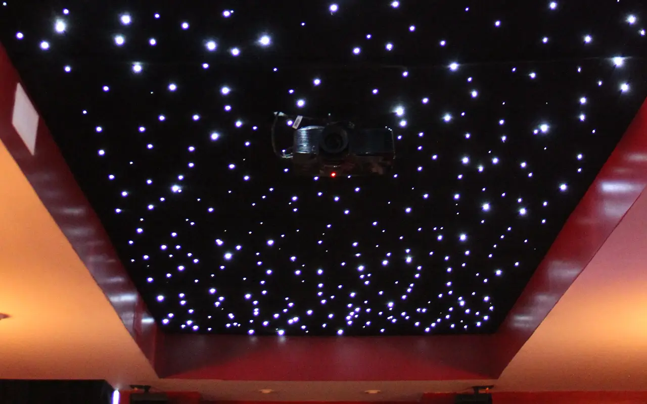 11. Fiber Optic Lighting for a Starry Effect