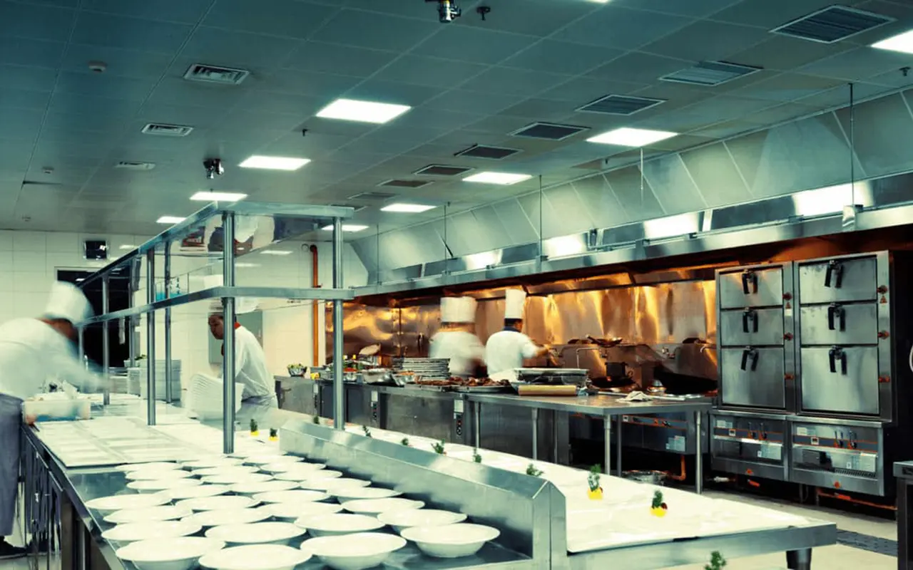 24. Restaurant Kitchen & Work Area Lighting