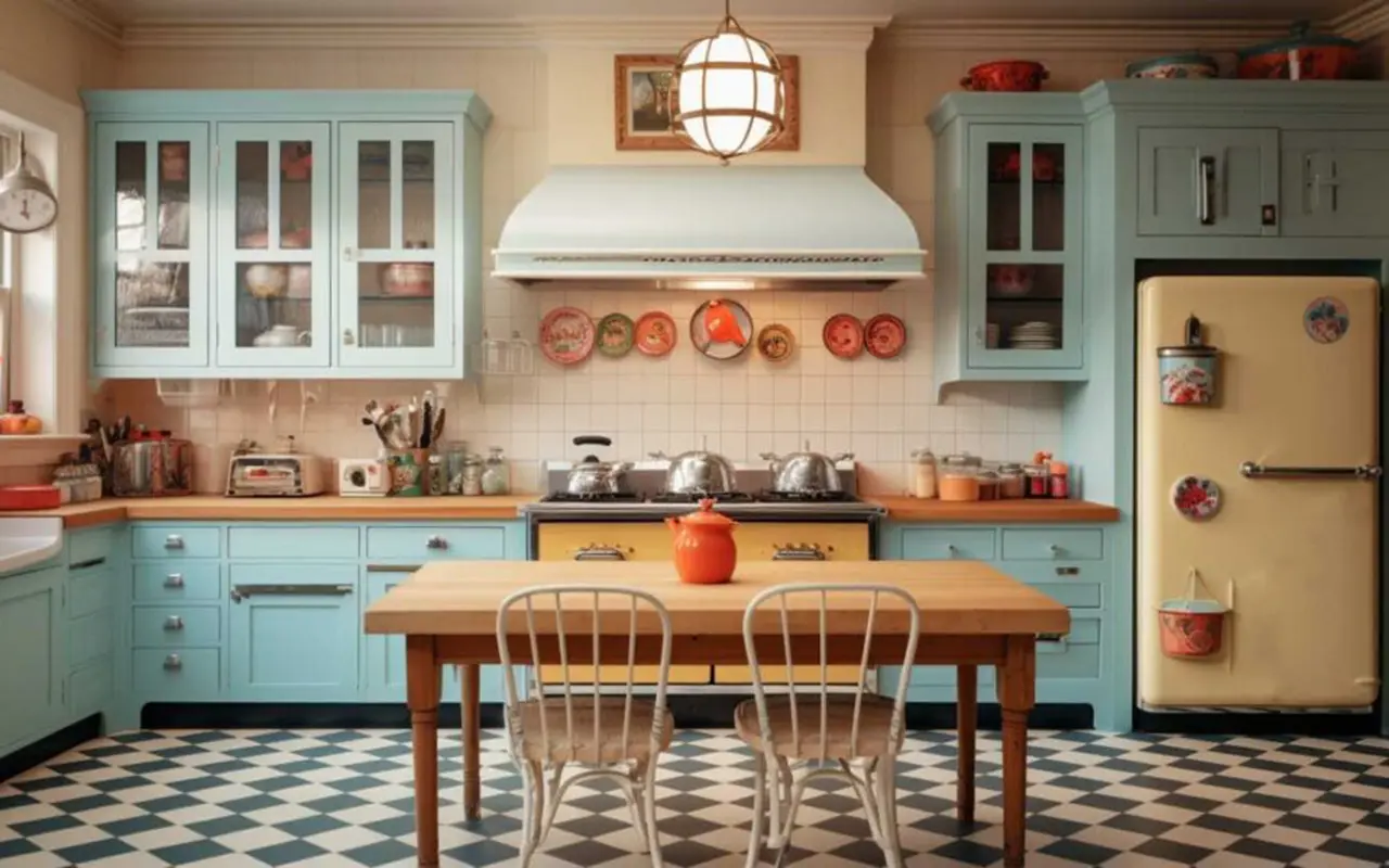 7. Kitchen Lighting-Vintage and Retro Vibes